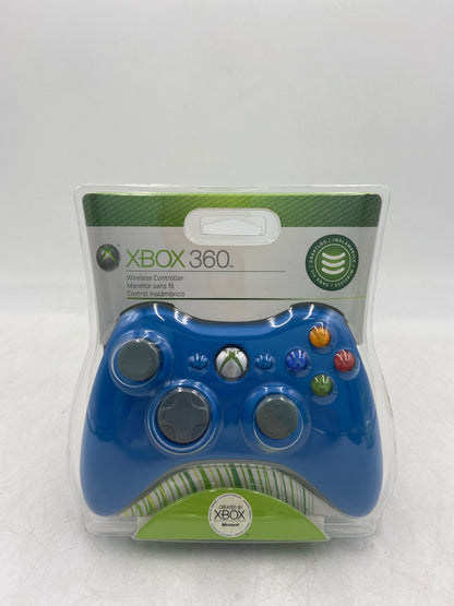 New Xbox  360 Original Controller With Battery Pack B4F-00040, B4U-00021 Blue