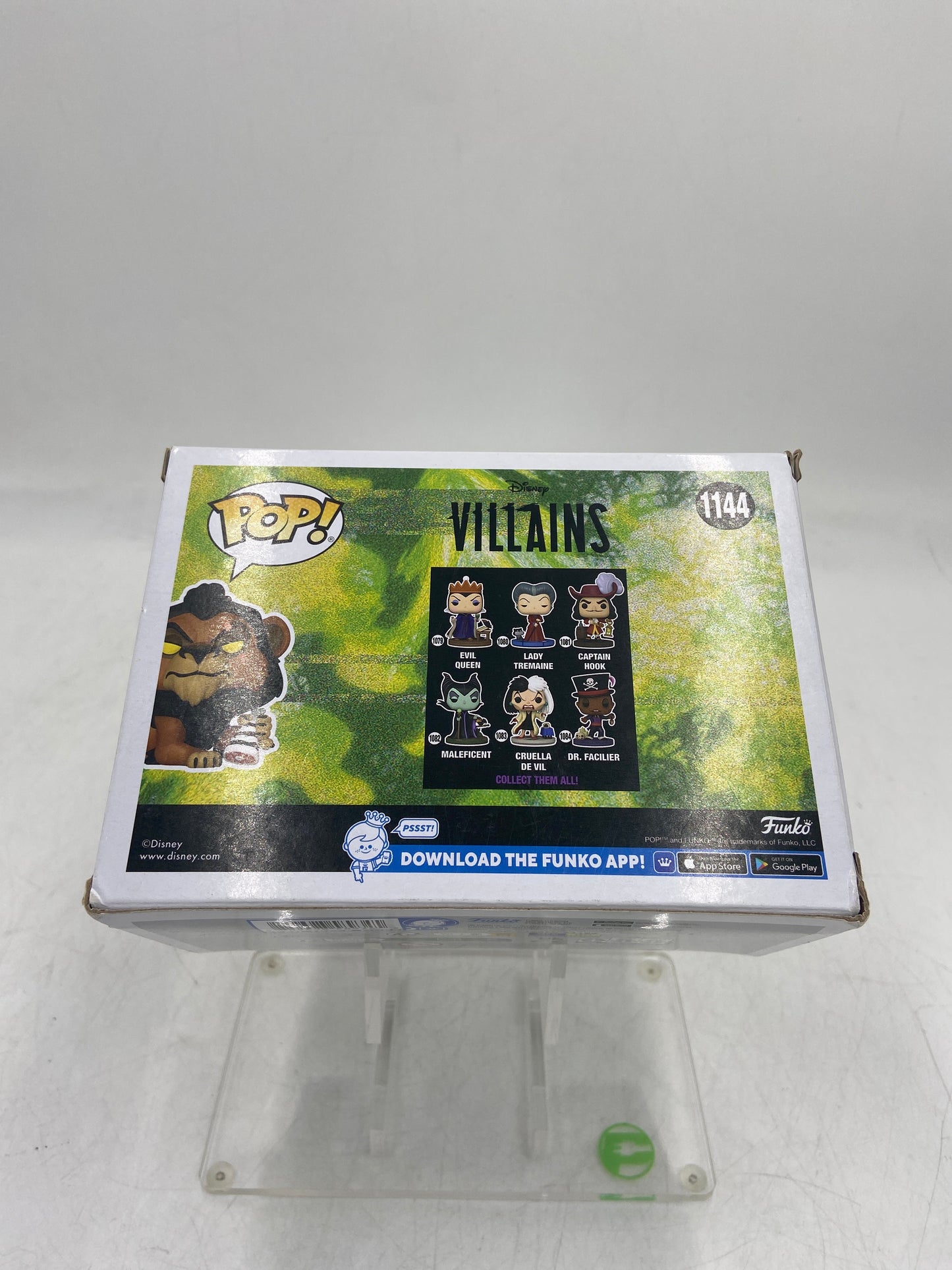 New Funko POP! Disney Villains The Lion King Scar 1144 Collectible Vinyl Figure