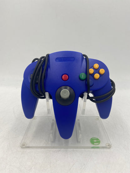 Nintendo N64 Console Gaming System NUS-001 Smoke/Clear Black With 2 Controllers and Wires