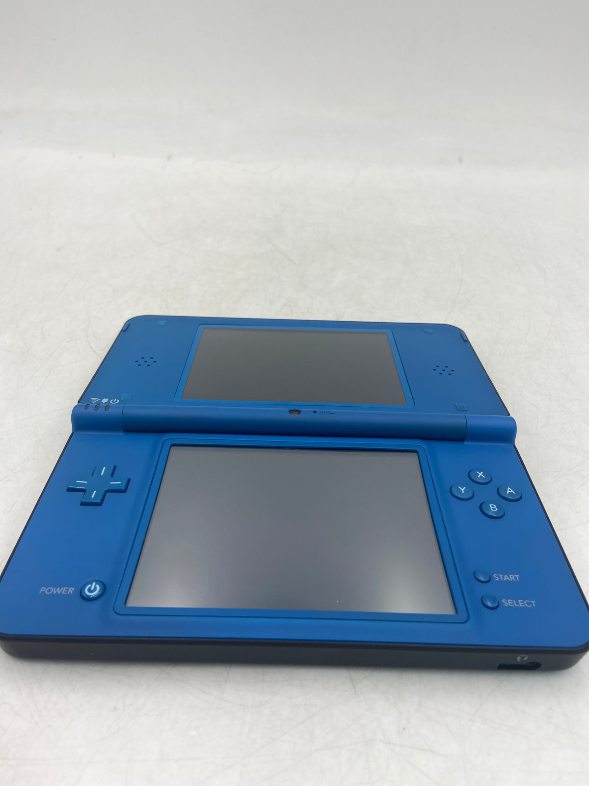 Broken Nintendo DSi XL Handheld Game Console Only UTL-001 Blue/Black- Yellow Top LCD Screen