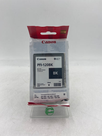 New Canon PFI-120BK 4918 Black Ink Tank