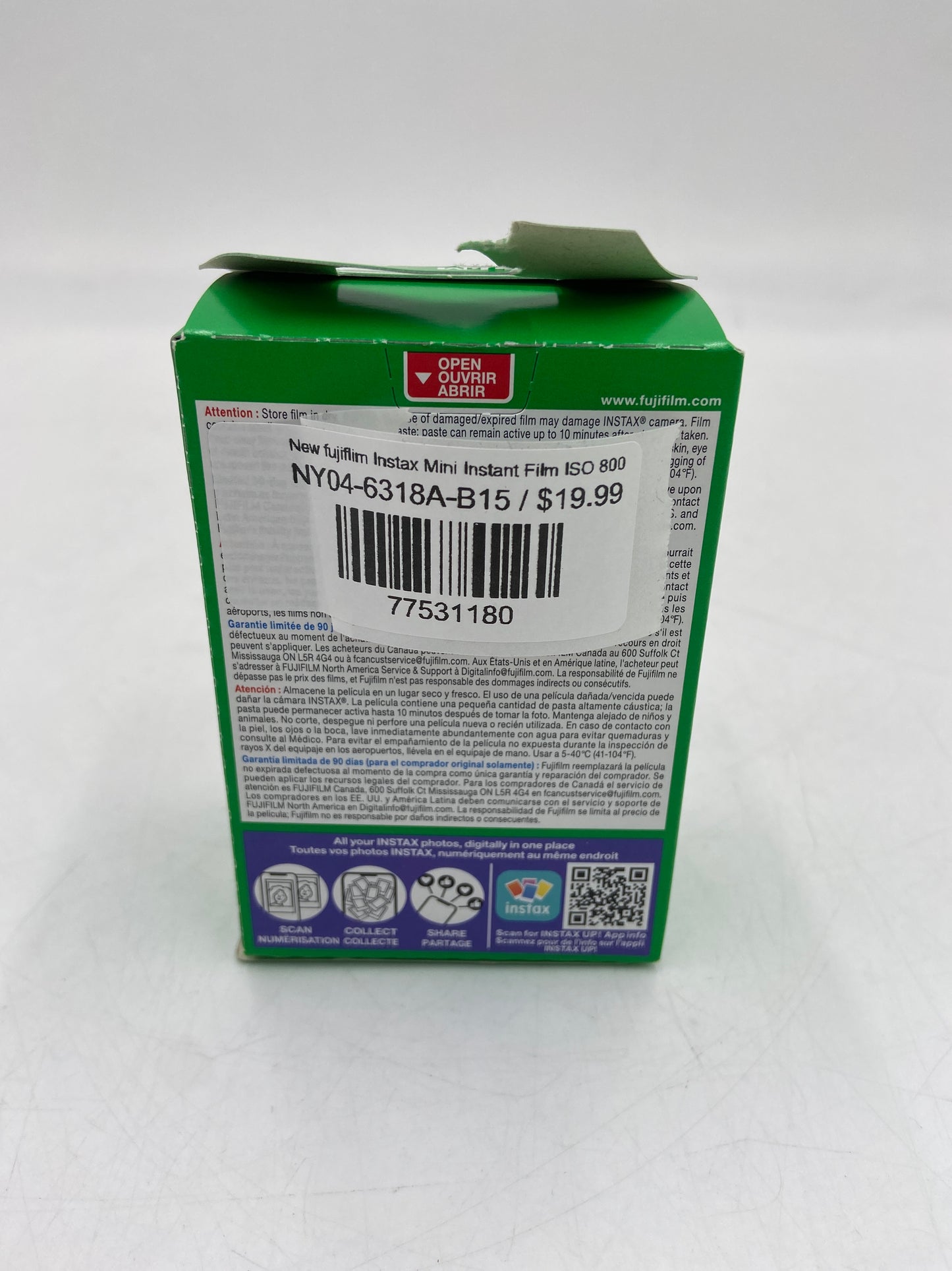 New fujiflim Instax Mini Instant Film ISO 800