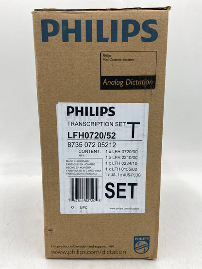 New Philips 720-t with foot peddle Mini Analog Dictation Cassette Transcriber