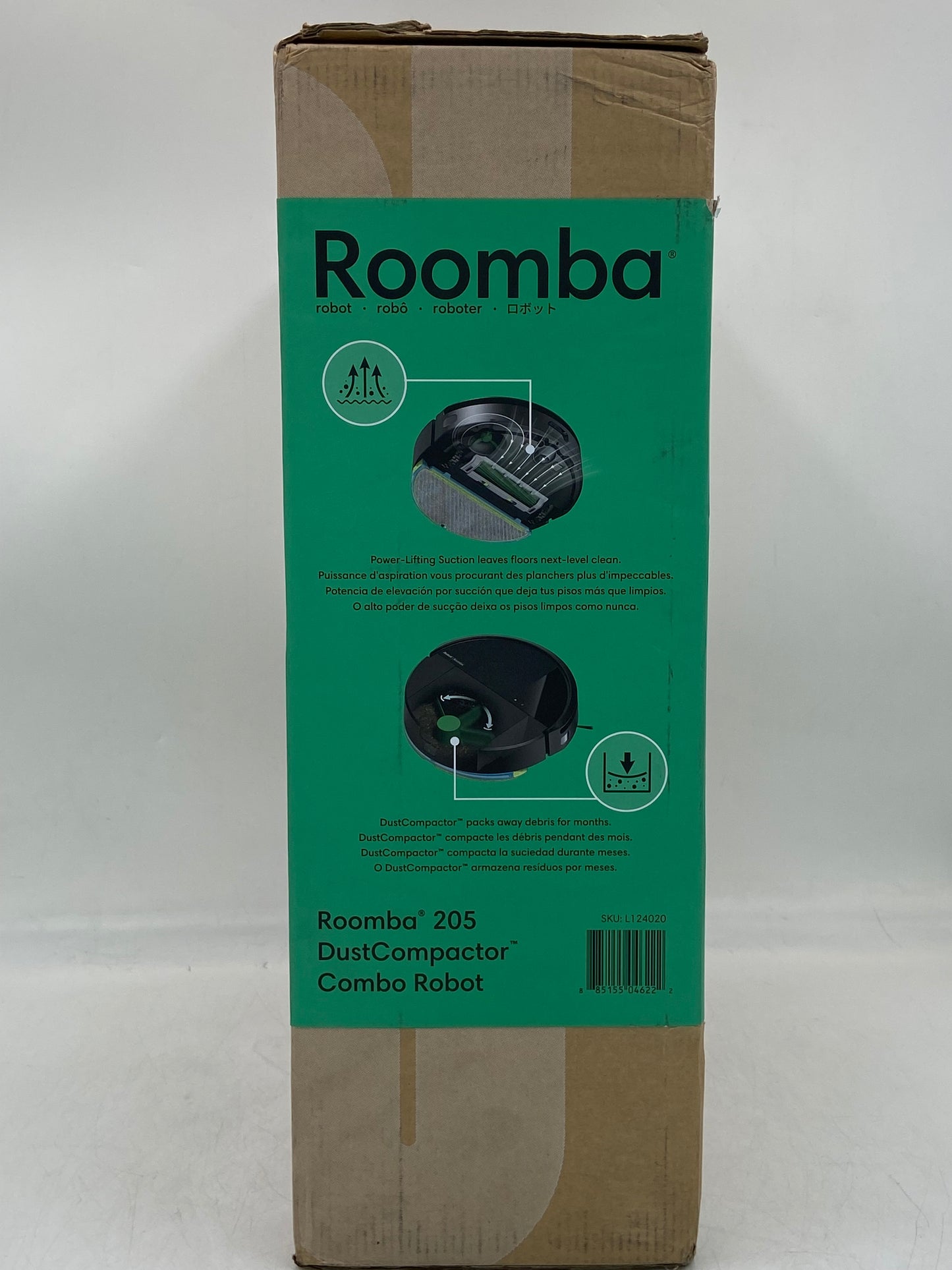 New Roomba 205 DustCompactor Combo Robot Vacuum L124020 Black