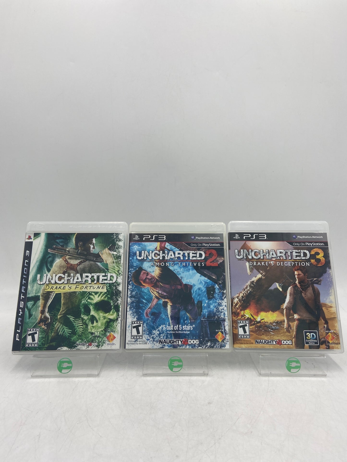 Lot of 3 Sony PlayStation 3 PS3 Games Uncharted Lot