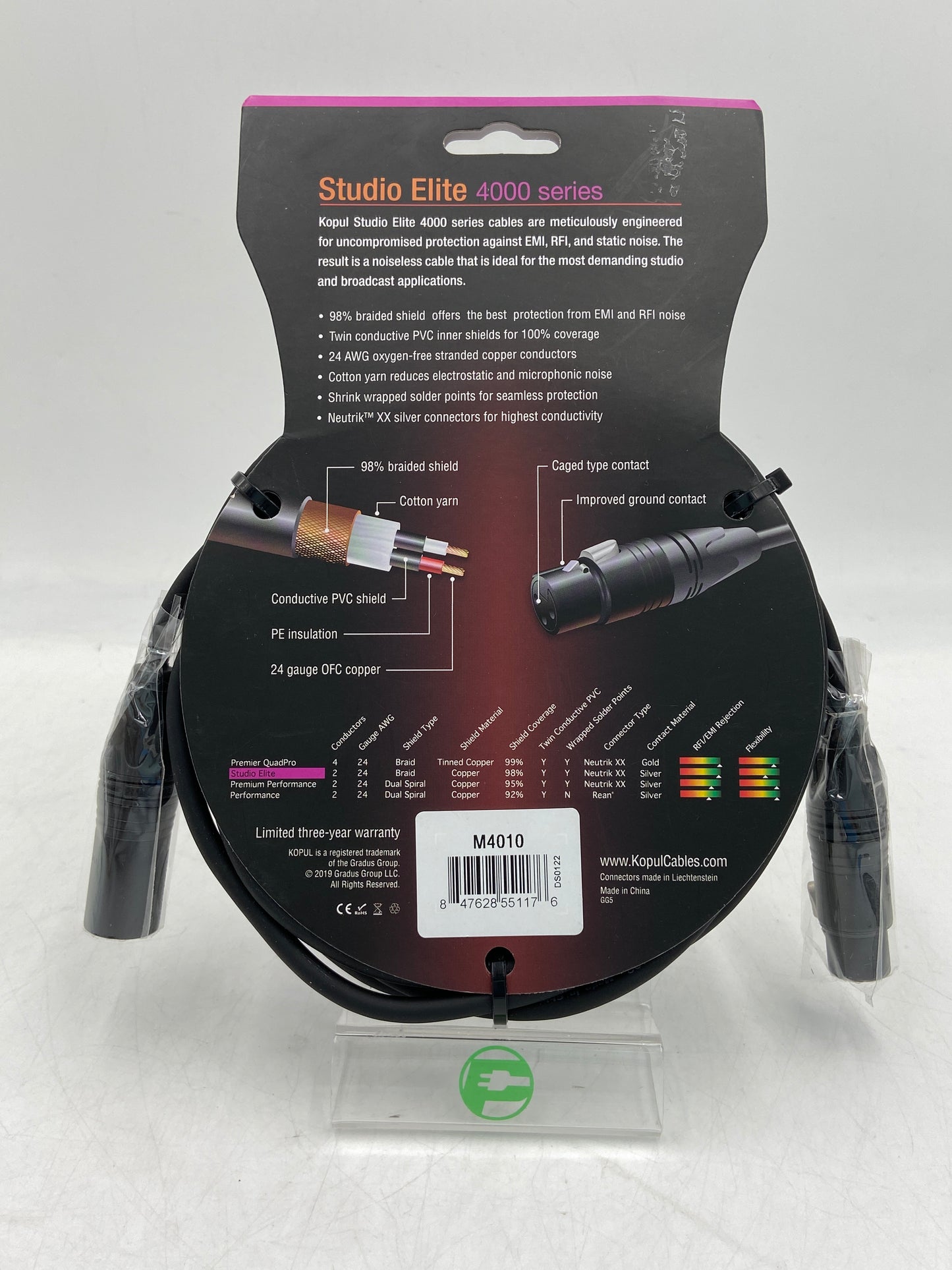 New Studio Elite 10 FT. 4000 Series XLR Cable M4010