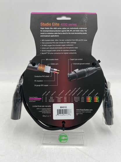 New Studio Elite 10 FT. 4000 Series XLR Cable M4010