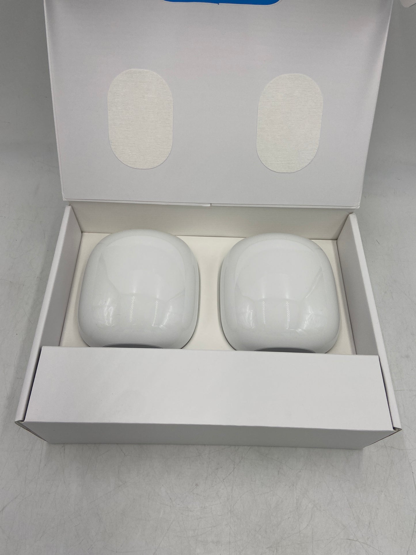 New Google Nest Wifi Pro Tri Band Mesh Router System GA03689 US Snow 2 Pack