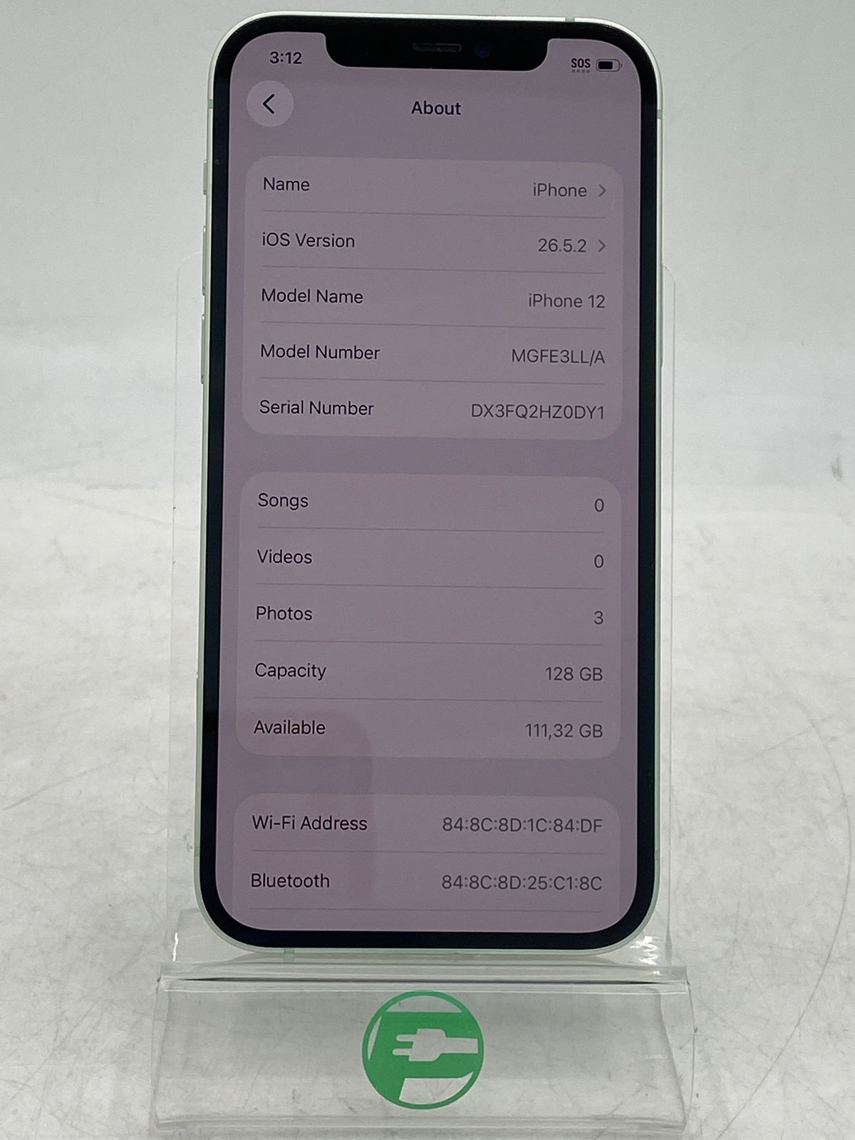 Factory Unlocked Apple iPhone 12 128GB Green MGFE3LL/A