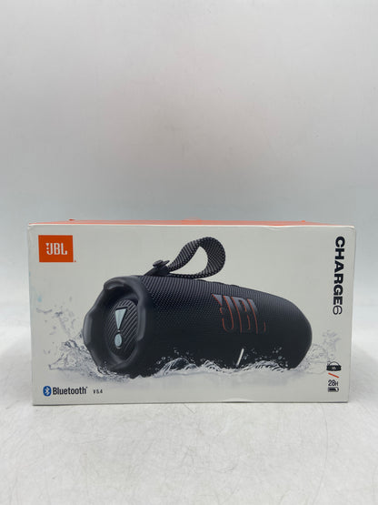 New JBL Charge 6 Portable Waterproof Bluetooth Speaker Black JBLCHARGE6BLKAM
