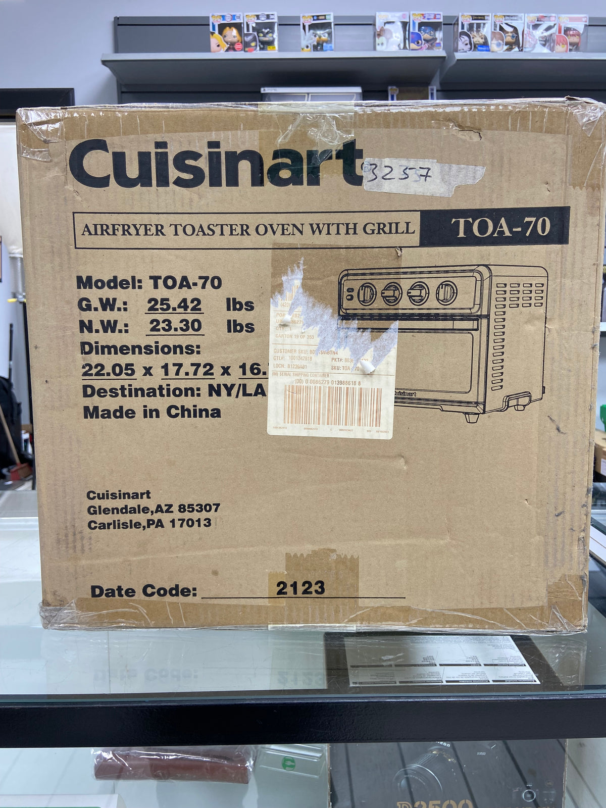 New Cuisinart TOA-70 Air Fryer Toaster Oven with Grill