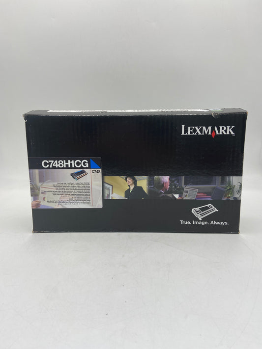 New Lexmark C748H1CG Blue Toner Cartridge