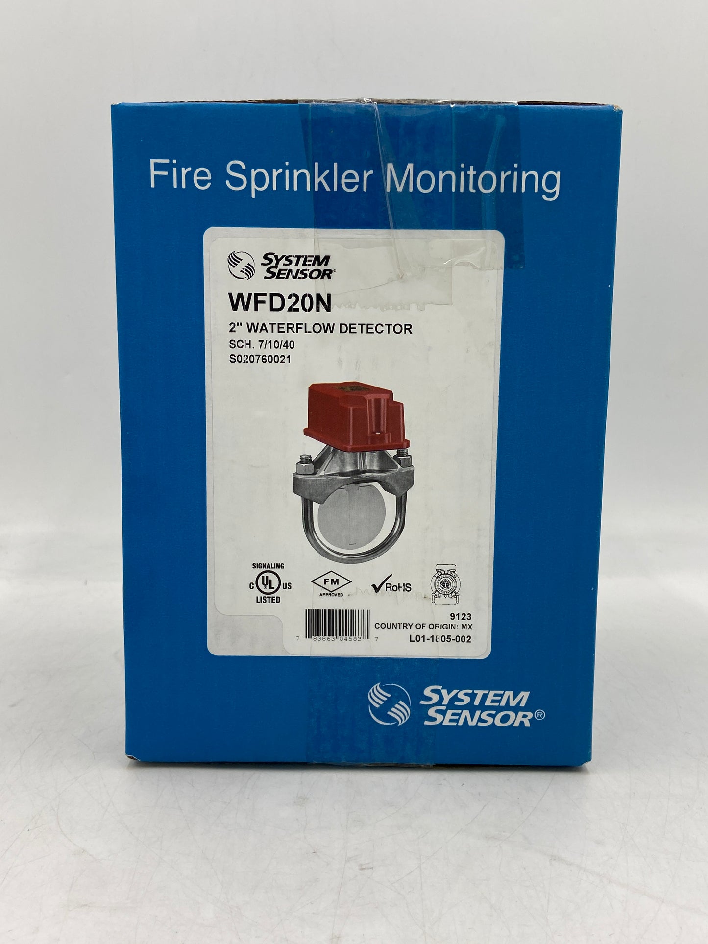 New SYSTEM SENSOR 2" Waterflow Detector Waterflow Detector WFD20N 9123