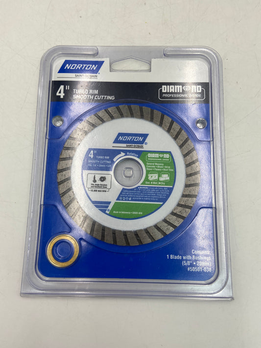 New Norton 4" Turbo Rim Smooth Cutting Blade