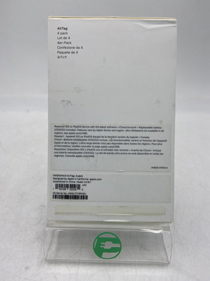 New Open Box Apple AirTag 3-Pack A2187 Tracking Device MX542AM/A