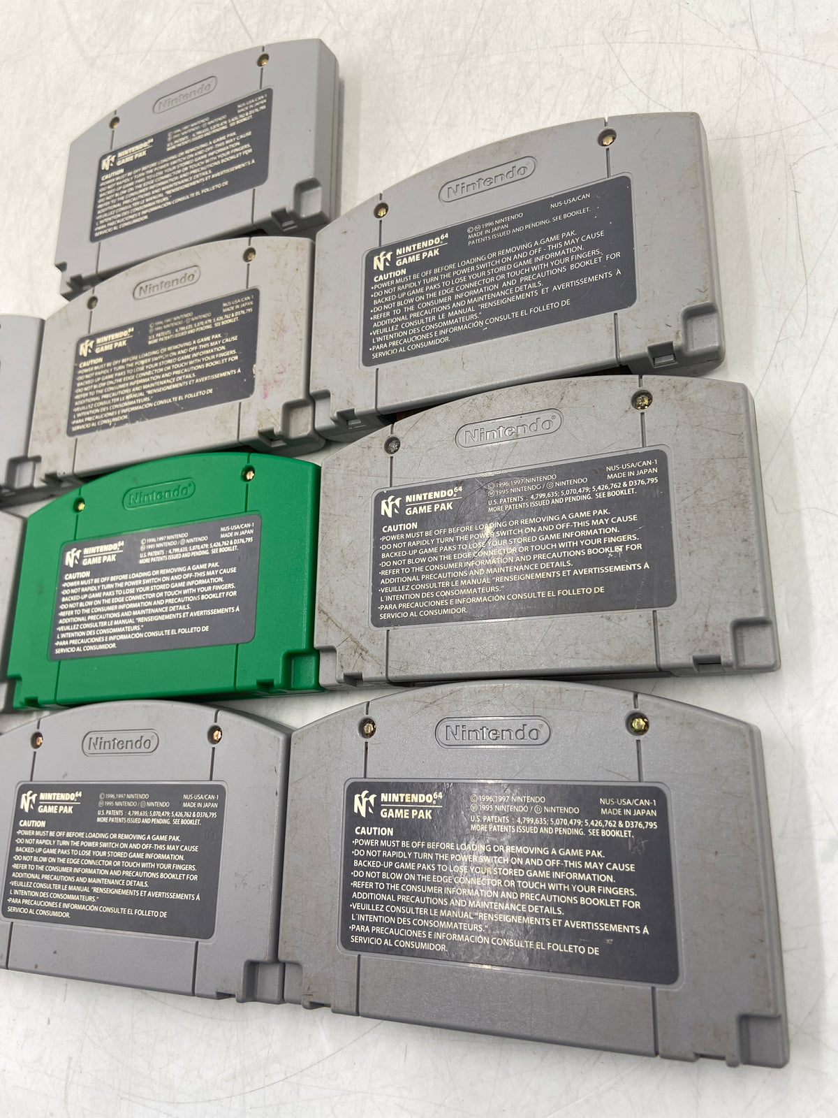 Broken Nintendo LOT OF 10 Nintendo 64 Games Mixed Cartridge Lot DAMAGED