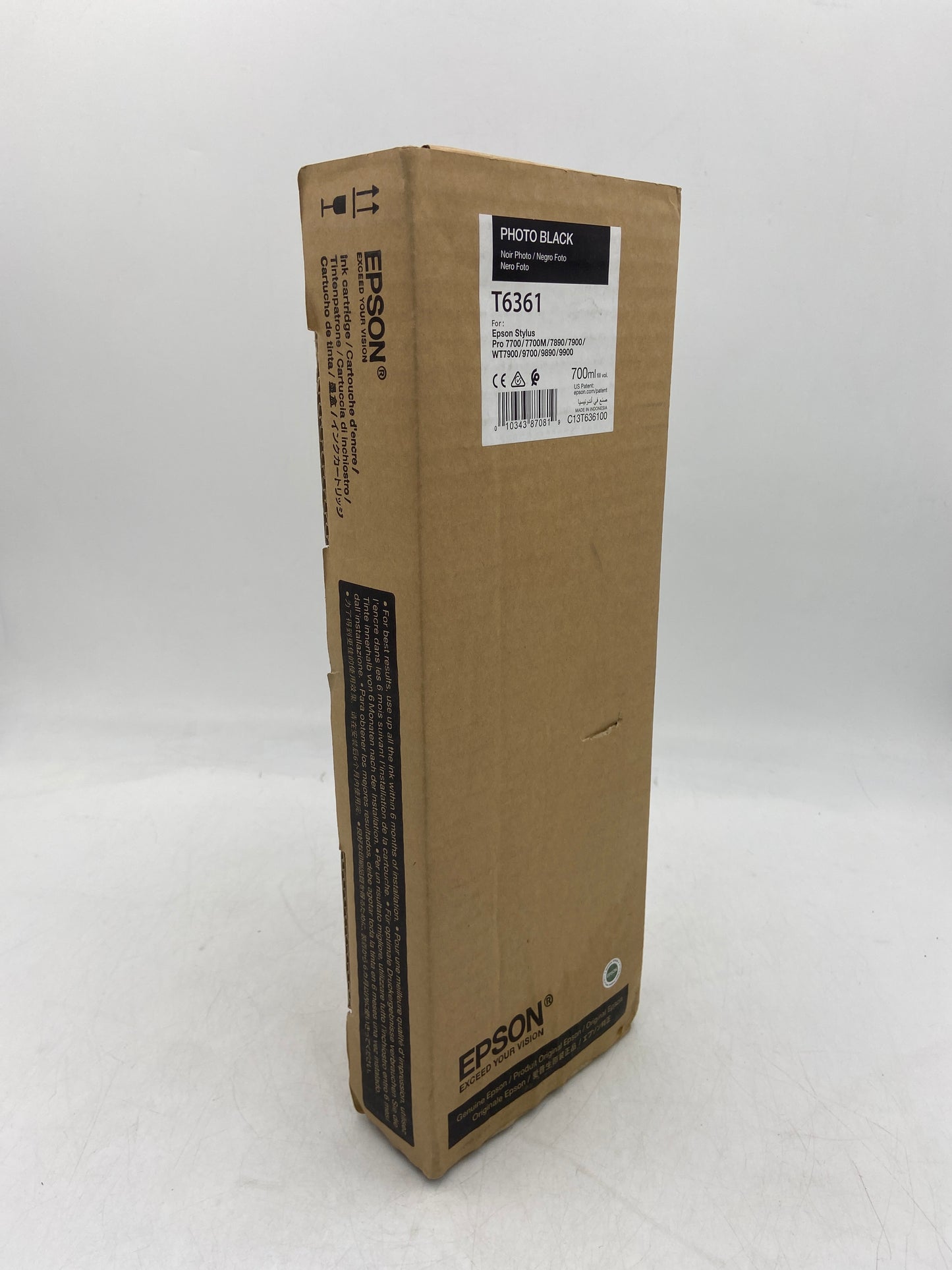 New Epson T6361 Photo Black 700ml EXP 2021 Ink Cartridge for Epson Stylus Pro C13T636100