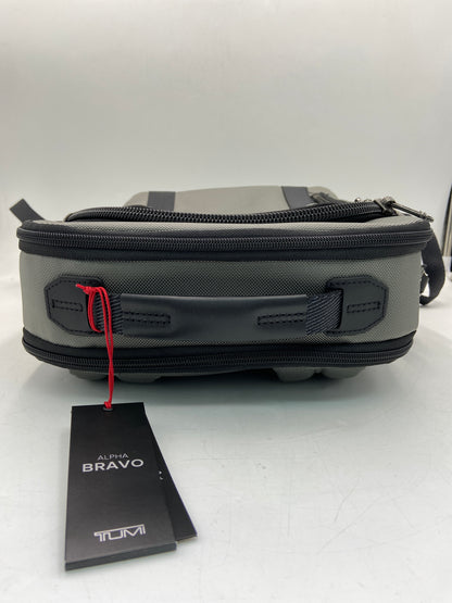 New Tumi Alpha Bravo Ballistic Nylon & Leather Davis Backpack Grey 153444-T003