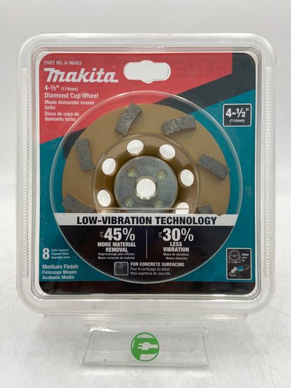 New Makita 4-1/2" Diamond Cup Wheel A-96403