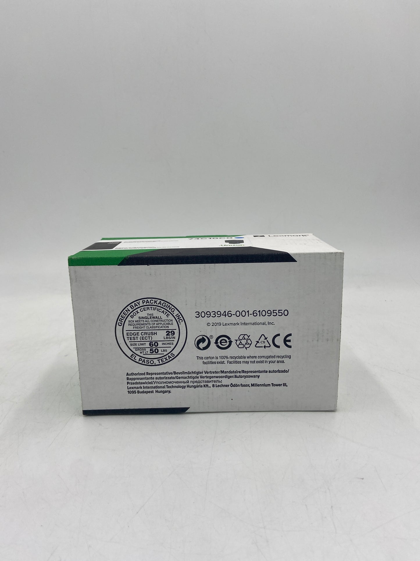 New Lexmark 74C10C0 Cyan Toner Cartridge