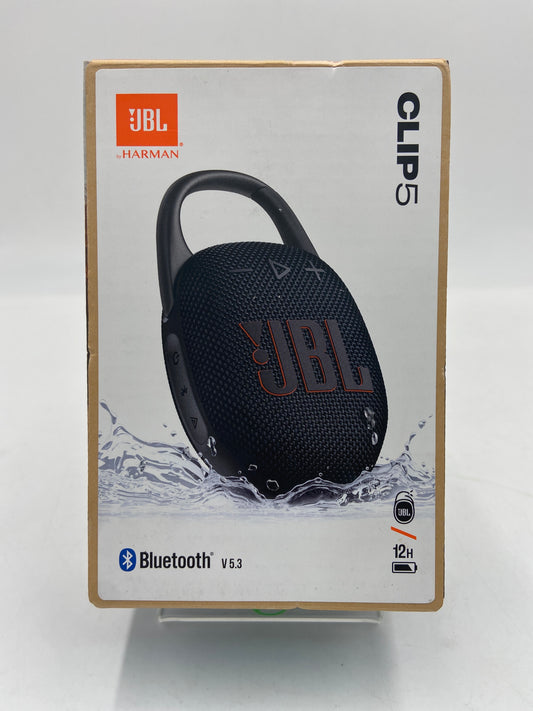 New JBL CLIP5 Portable Waterproof Bluetooth Speaker Black V 5.3