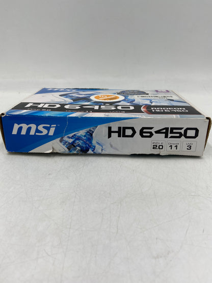 MSI Radeon HD 6450 PCl-E 2.0 GDDR3 Graphics Card G57-V1XXXXS-Y47