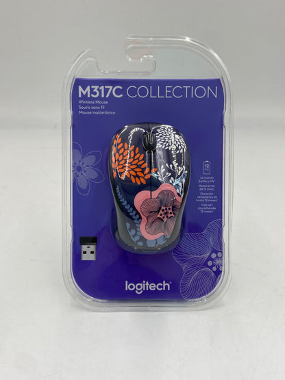 New Logitech Floral M317C Wireless Mouse