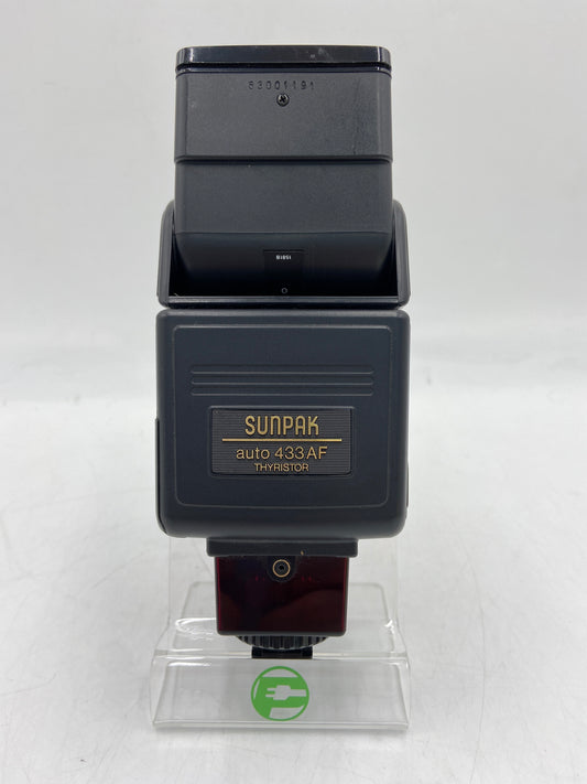 Sunpak Auto 433 AF (For Nikon AF Cameras) -Not Tested- Camera Flash THYRISTOR