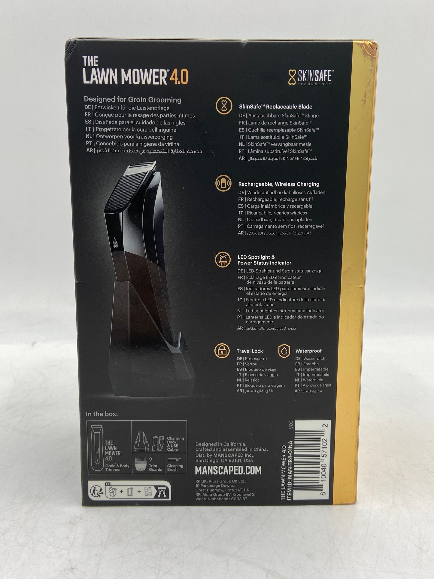 New Manscaped The Lawn Mower 4.0 Groin Grooming Electric Shaver MAN-TR4-01NA