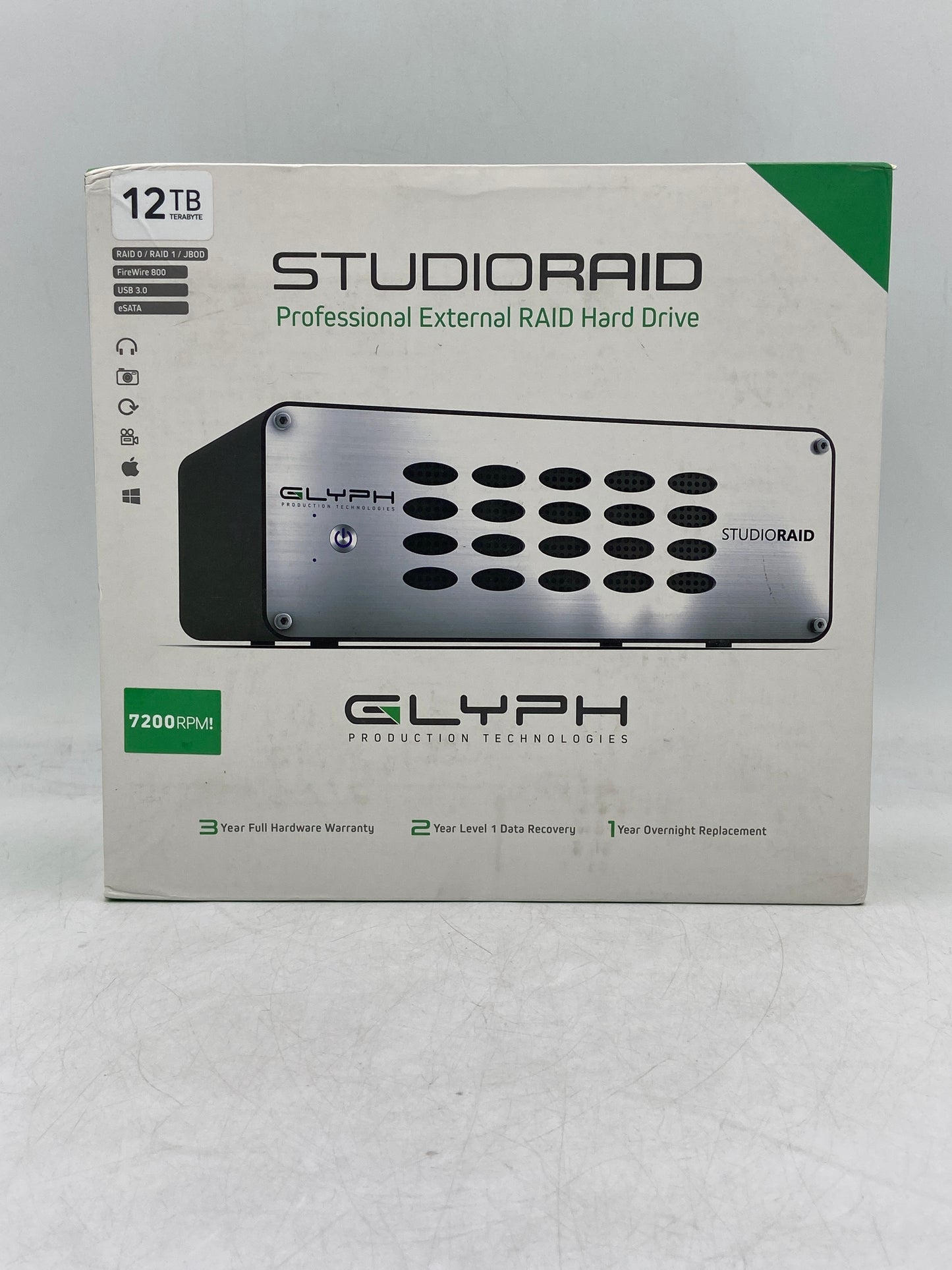 Glyph STUDIORAID 12TB Professional External RAID Hard Drive SR12000