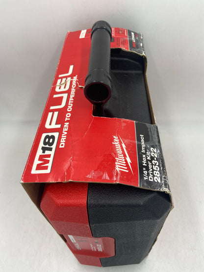 New Milwaukee 2853-22 M18 18V 1/4" Hex Impact Driver Power Tool Kit