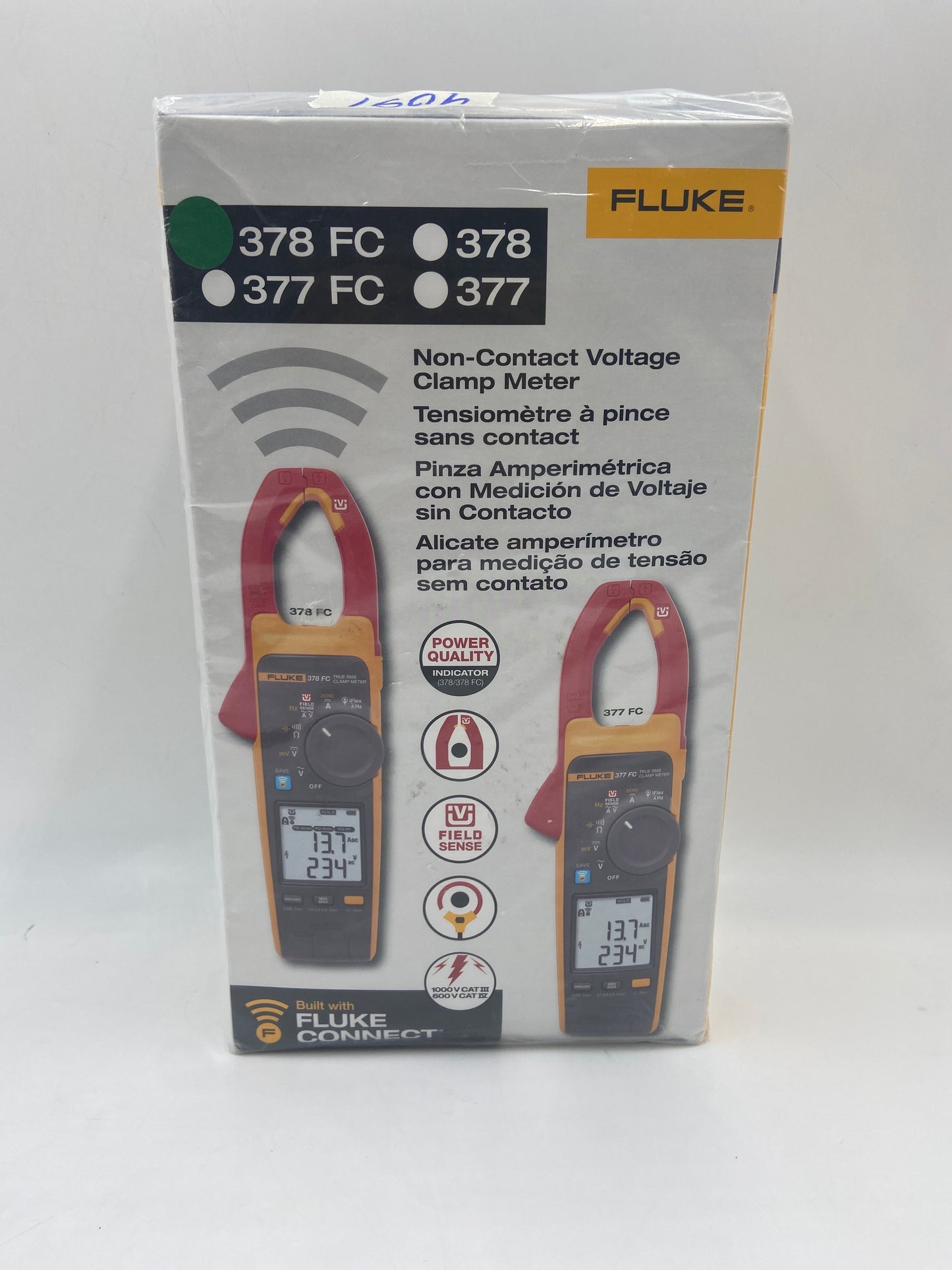 New FLUKE 378FC NON-CONTACT VOLTAGE WIRELESS CLAMP W/ PQ INDICATOR FLUKE-378 FC