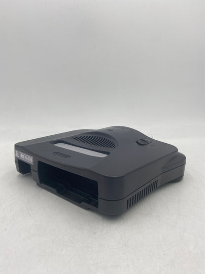 Nintendo N64 Console Gaming System NUS-001 Smoke/Clear Black With 2 Controllers and Wires