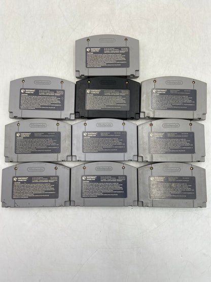 Broken Nintendo LOT OF 10 Nintendo 64 Game Cartridge Lot DAMAGED
