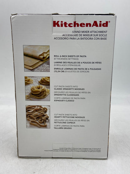 New Kitchen Aid 3-Piece Pasta Roller & Cutter Set Stand Mixer Attachment KSMPRA
