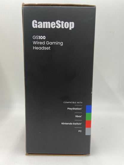 New Gamestop GS100 Wired Gaming Headset Black P-10053