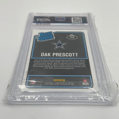 2016 Panini Donruss Optic Dak Prescott Trading Cards 162 NM-MT 8 PSA Verified