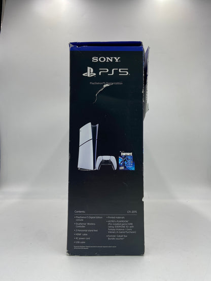 New Open Box Sony Playstation 5 Digital PS5 Fortnite Edition Console Gaming System 1TB White CFI-2015