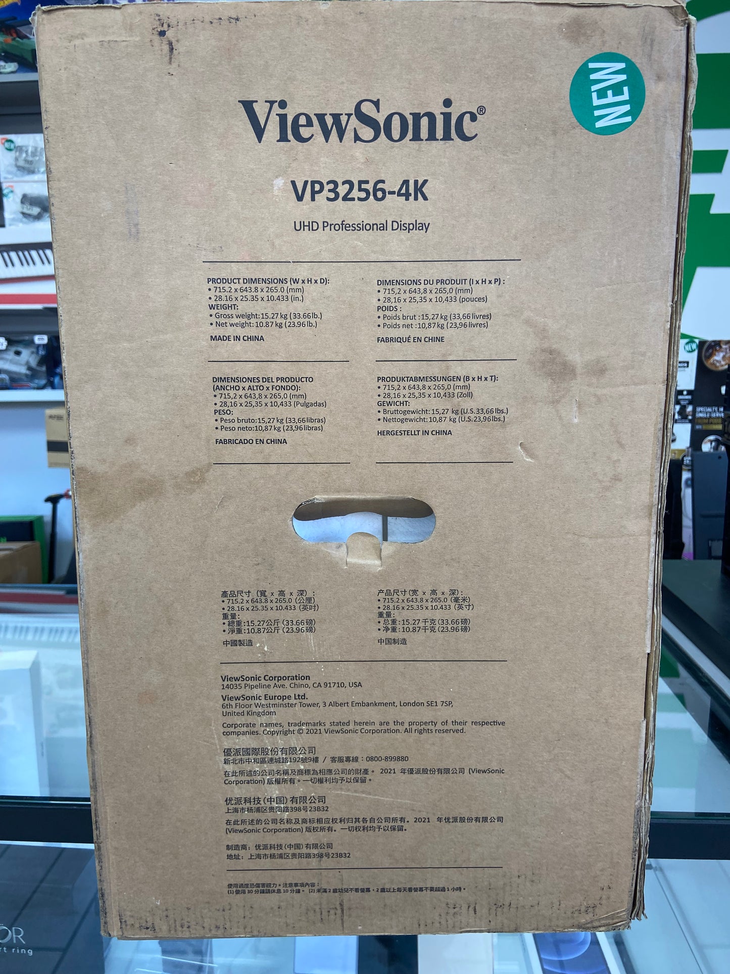 New Viewsonic VP3256-4k 32" UHD Monitor