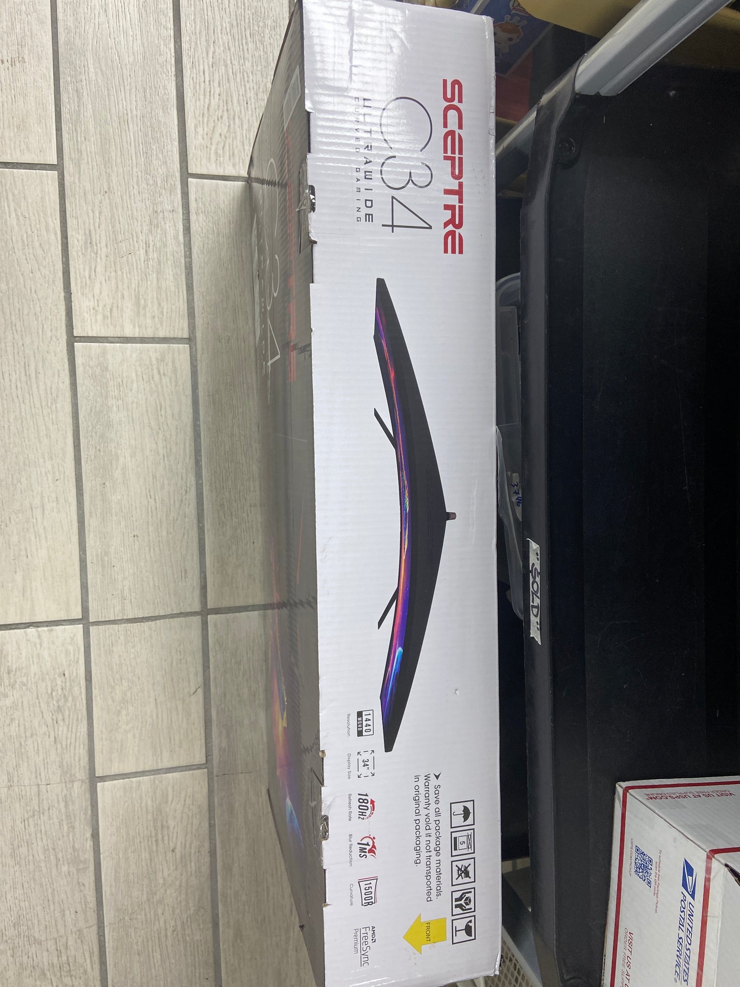 New Sceptre 34" XB273 WQHD IPS 180Hz Ultra Wide Curved Gaming Monitor