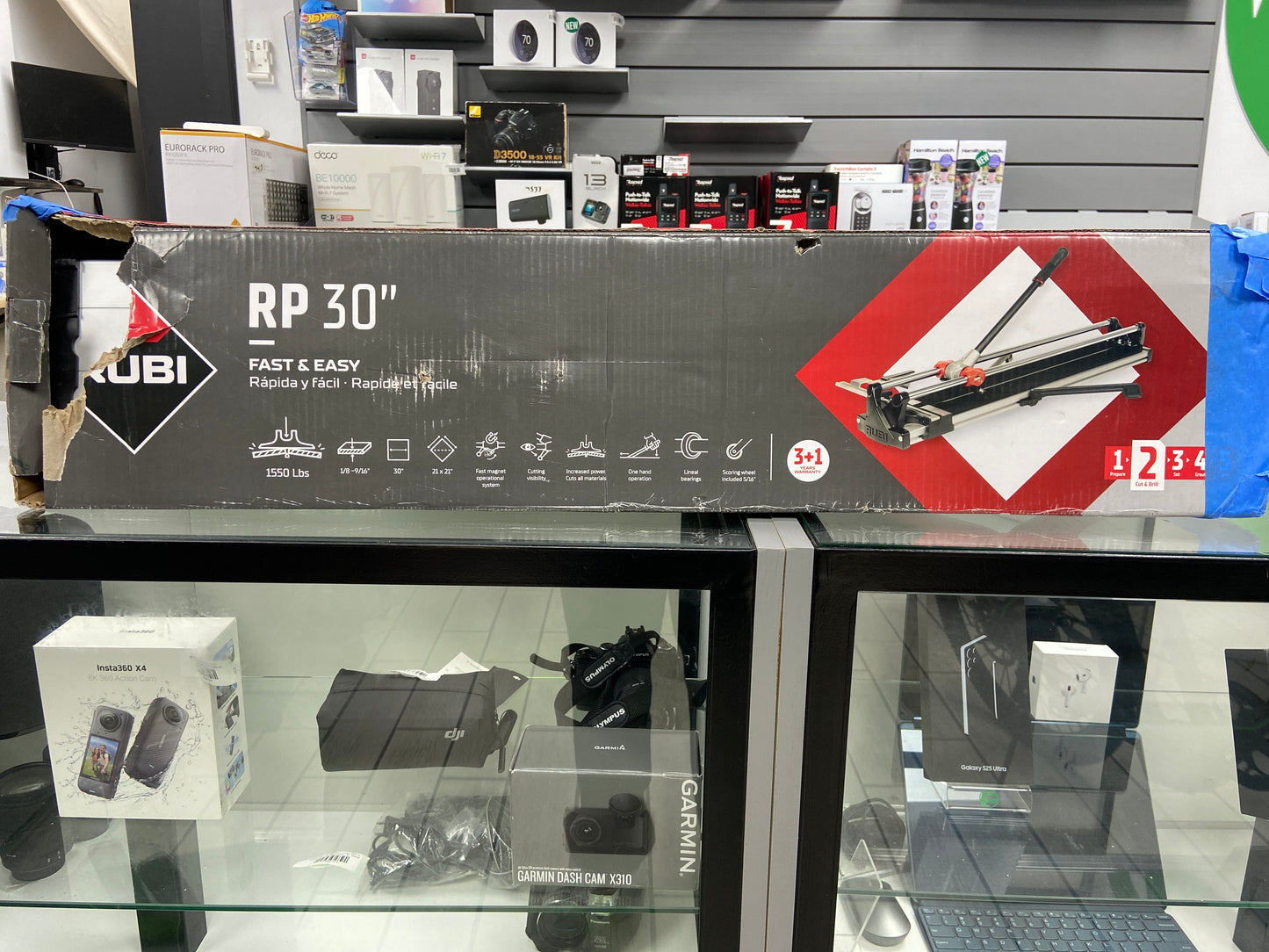 New Open Box Rubi Tile Cutter Fast & Easy Speed Plus Aluminum Steel Tile Cutter RP 30"