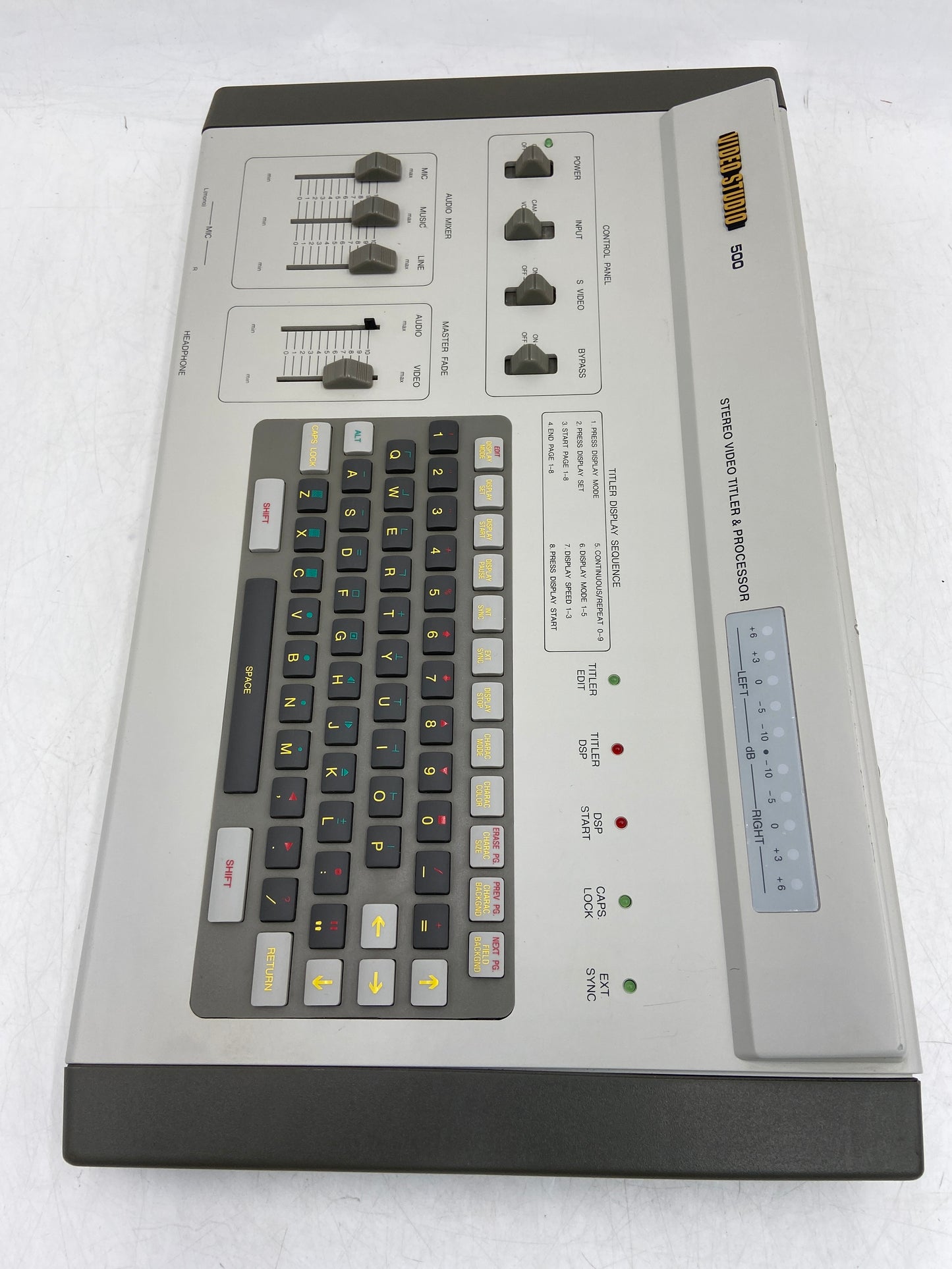 Sima VIDEOSTUDIO 500 Vintage Stereo Audio Mixer, Titler & Processor