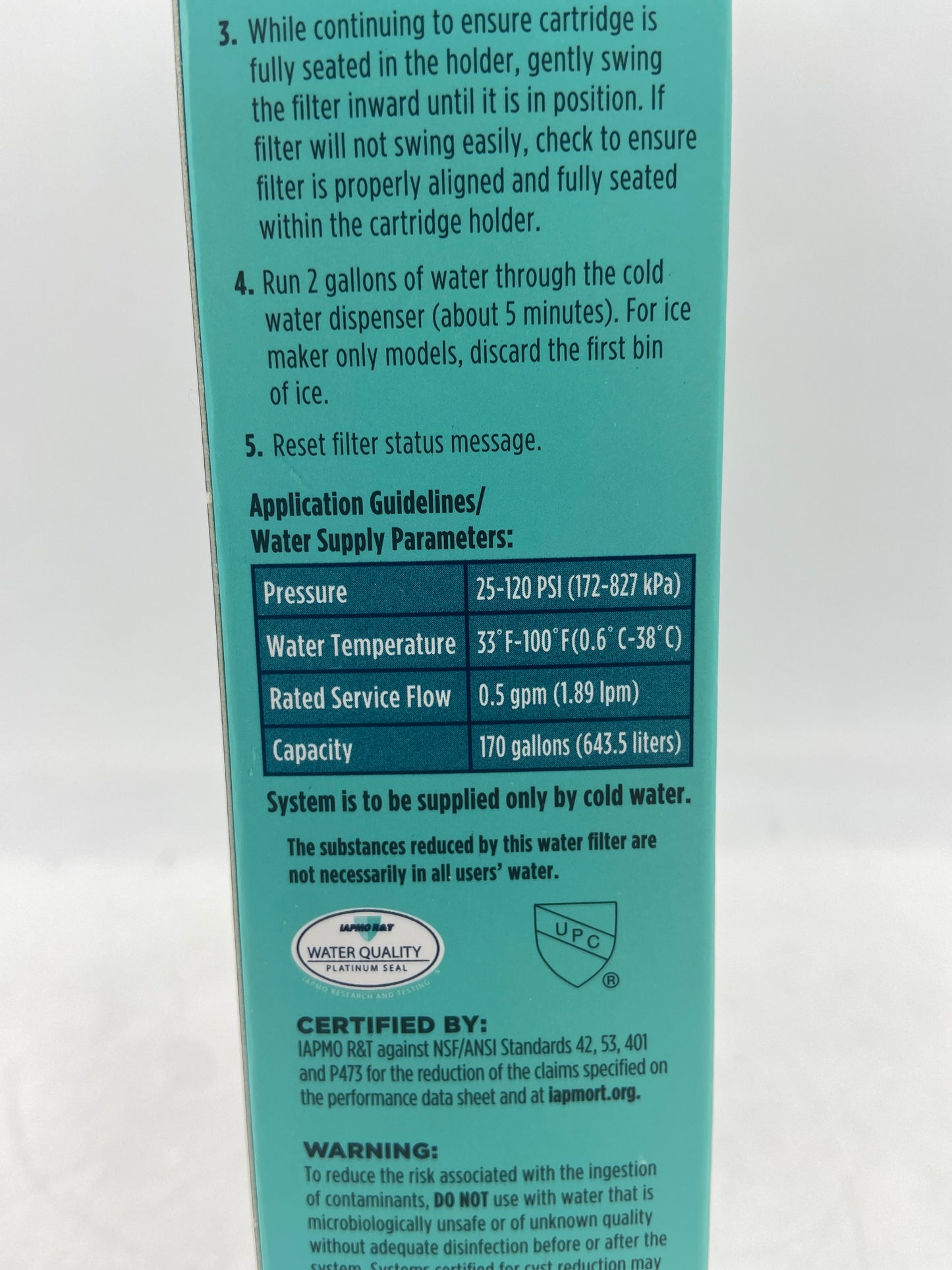 New GE RPWFE Genuine GE Refrigerator Water Filter