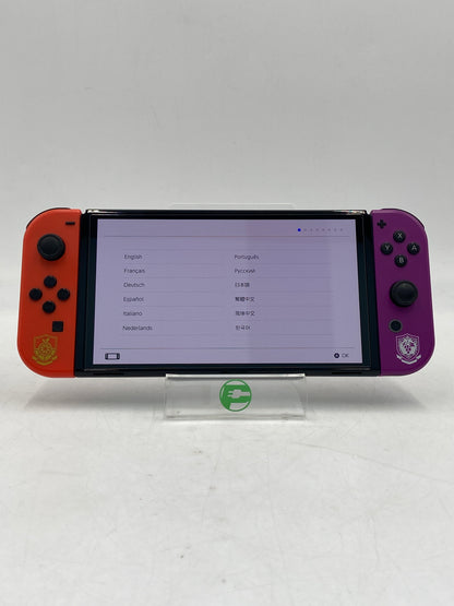 Nintendo Switch OLED Video Game Console HEG-001 Pokemon Scarlet & Violet Edition