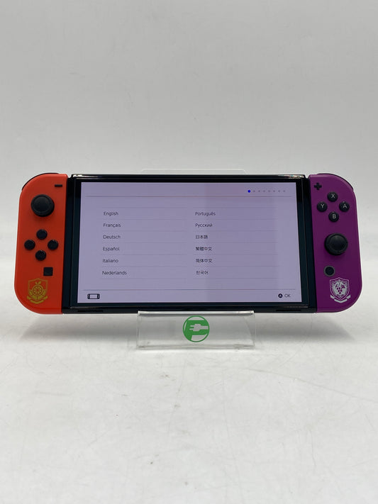 Nintendo Switch OLED Video Game Console HEG-001 Pokemon Scarlet & Violet Edition
