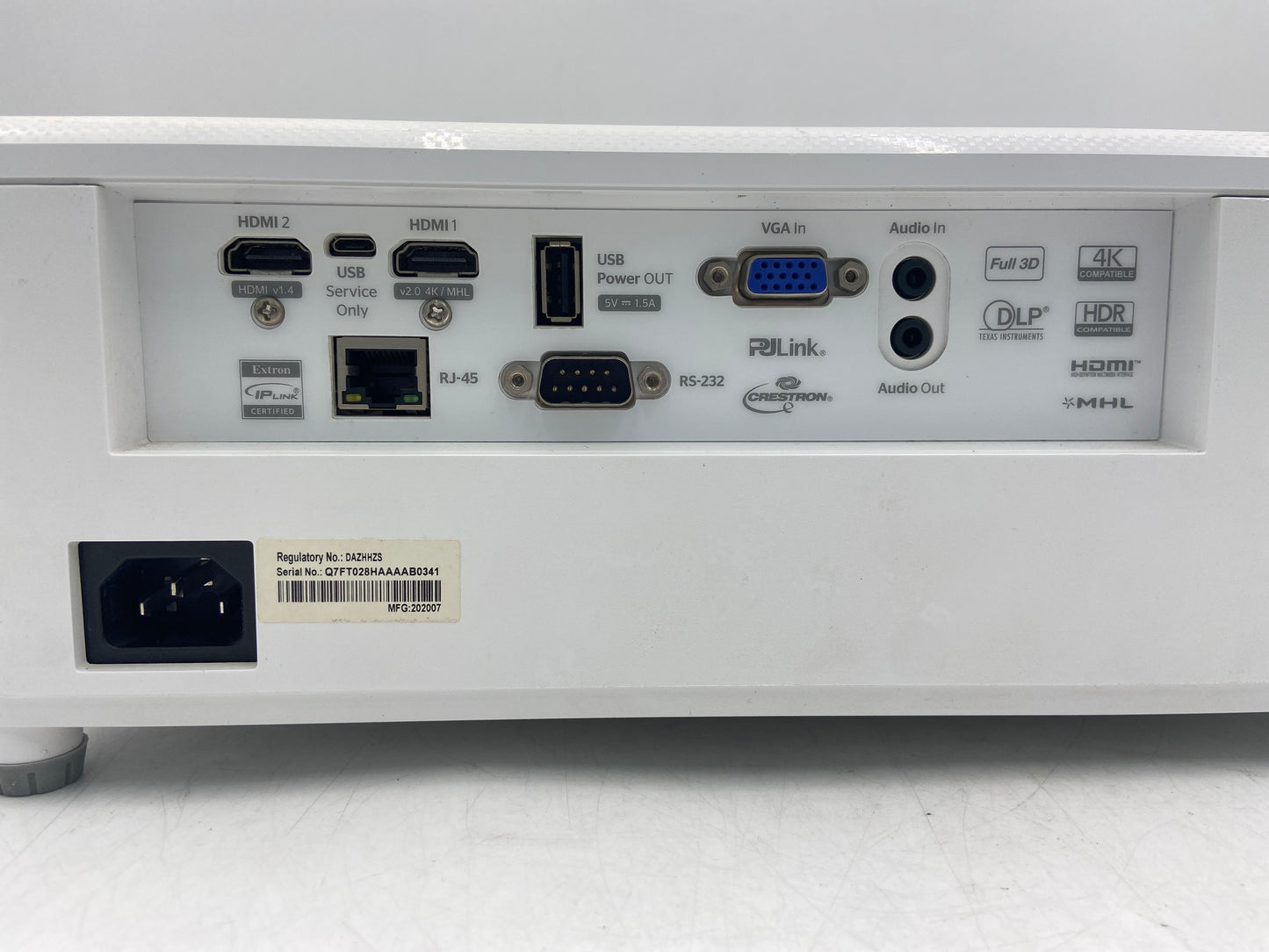 Optoma HZ39HDR Full HD DLP Home Theater & Gaming Projector DAZHSUZ White