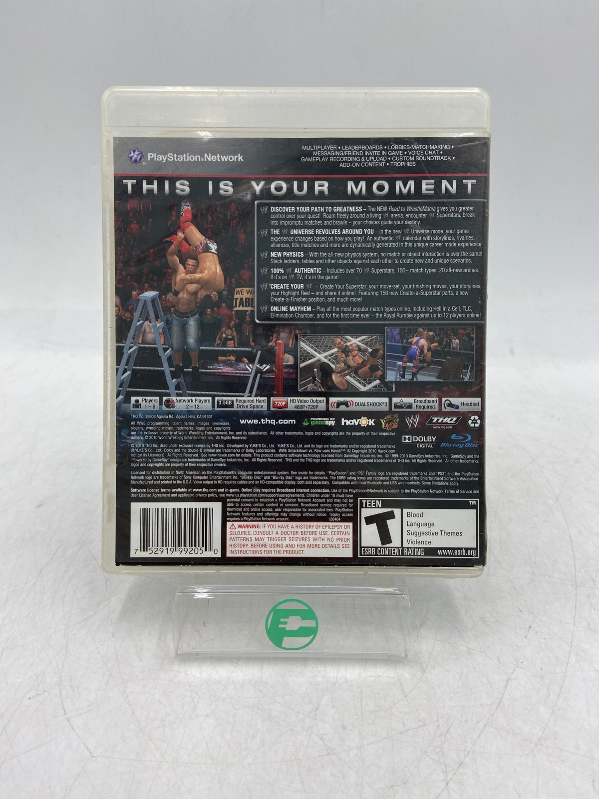 WWE Smackdown vs. Raw 2011 (Sony PlayStation 3 PS3, 2011) Video Game