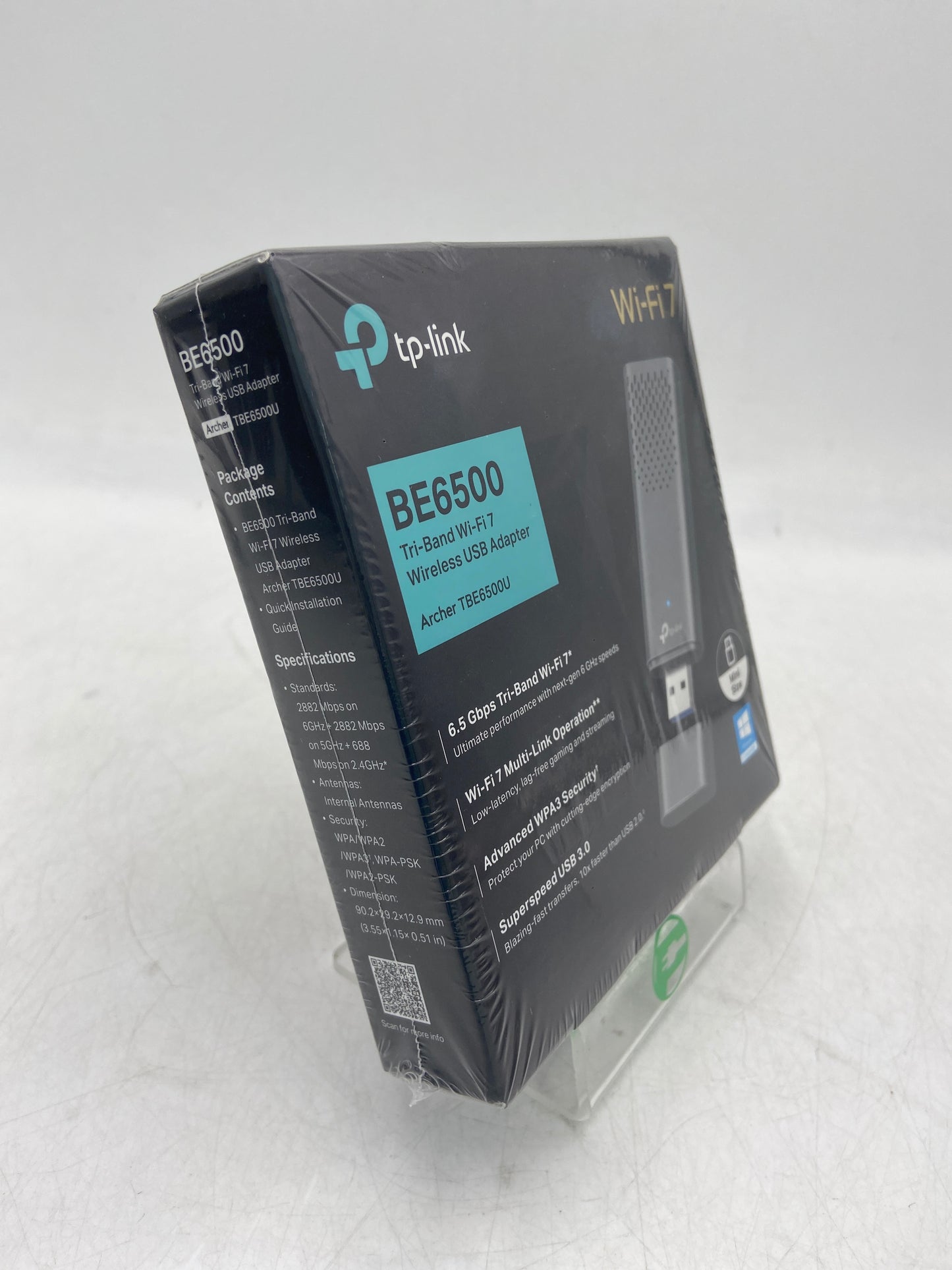 New TP-Link BE6500 Archer TBE6500U Tri-Band W-Fi 7 Wirless USB Adaptor 0152602601