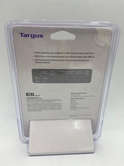 New TARGUS ACH124 USB 3.0 4-PORT USB HUB 17150605