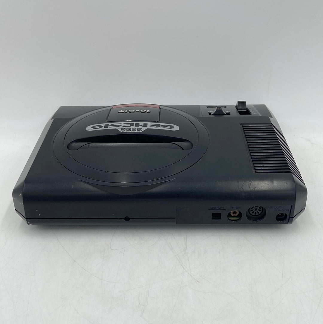 Broken Sega Genesis MK-1601 Black Video Game Console System Only Made in Japan